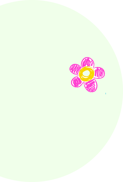 Simple flower drawing on pale background.