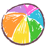 Colorful abstract pie chart on black background.